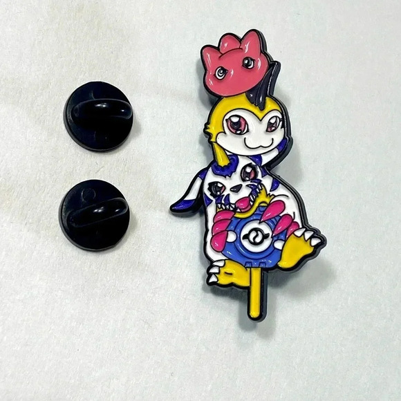 Digimon - The Crest of Friendship w/  Punimon, Tsunomon & Gabumon - 💙🐺 - Picture 2 of 5